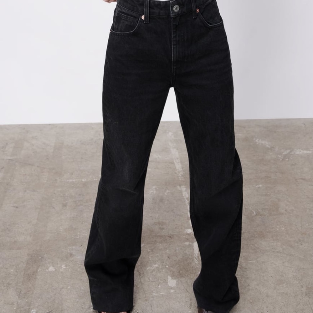 Wide leg full length jeans